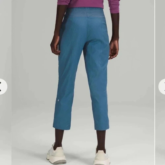 Lululemon Dance Studio Crop 25" Cinch Hem Pants Soft Denim Blue 2 - Picture 2 of 16